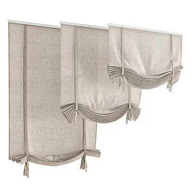 Linen Roman Blinds 001