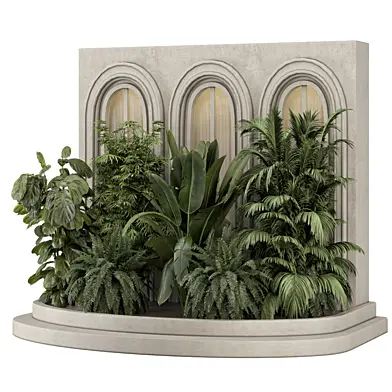 Outdoor Garden Set Bush and Tree_Garden Set 4337