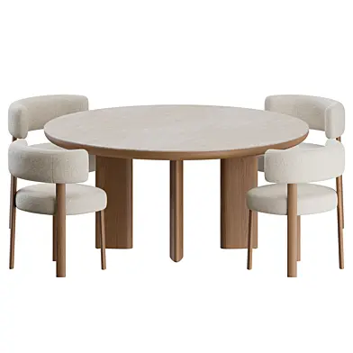Glen Chair Sandy Table Round by Calligaris