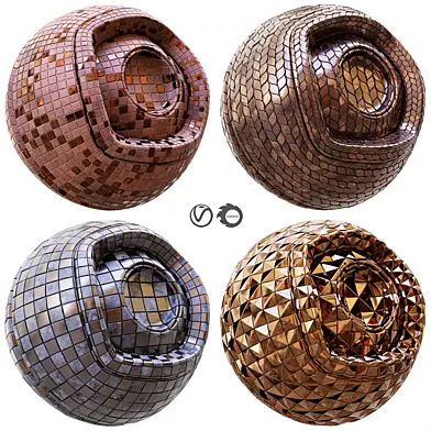 Metal Wall Mosaic Tile Vol 20