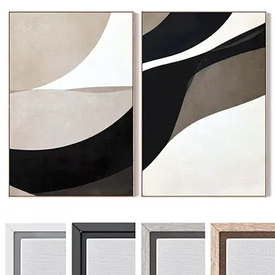 Set of large wall paintings 3653