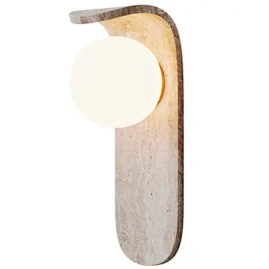 Wall lamp travertine