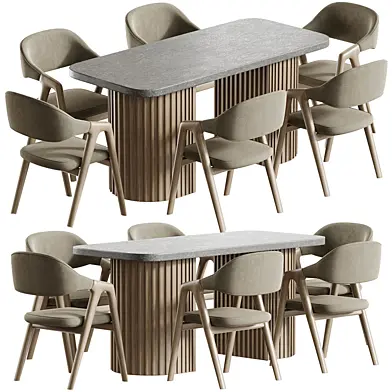 Milano Dining Chair And Dining table