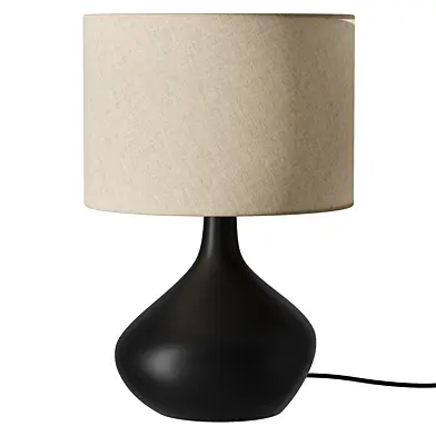 Upor Modern Minimalist Resin Fabric Table Lamp