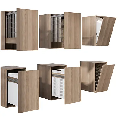 Laundry Pullout Organizer Cabinet No1