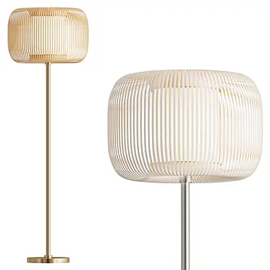John Lewis Harmony Ribbon New Base Floor Lamp Natural