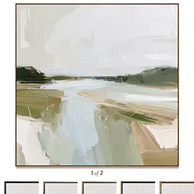 Plaster two square photo frames B-231