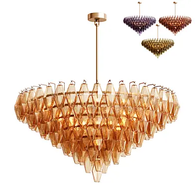 Burnley Glass CHandelier Set