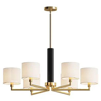 Virginia Gold Black Chandelier