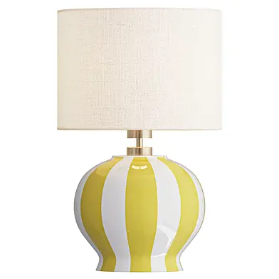 Burano Striped Ceramic Table Lamp