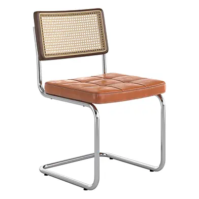 Стул Thonet Chair S32 с кожаным сидением.