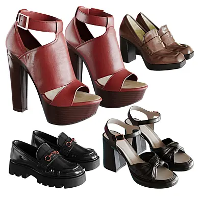 Female Shoes Set 02