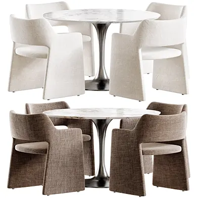 Tulip Dining Table and Foley Silla De Comedor
