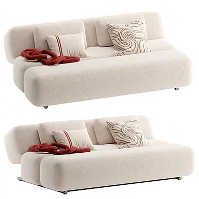 Caterpillar 3-seater teddy sofa bed by Westwing