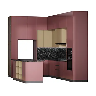 Modern style kitchen set in 4 different designs