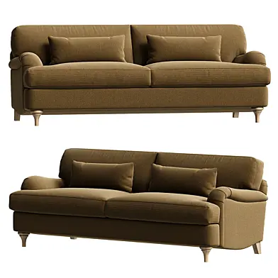 Daphnis Oatmeal Fabric Sofa 3 Seater