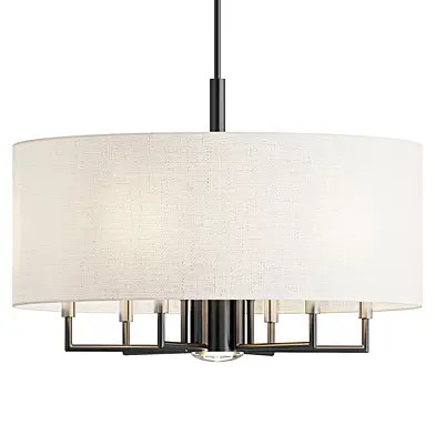 Moonlighter 7  Light Shaded Drum Chandelier