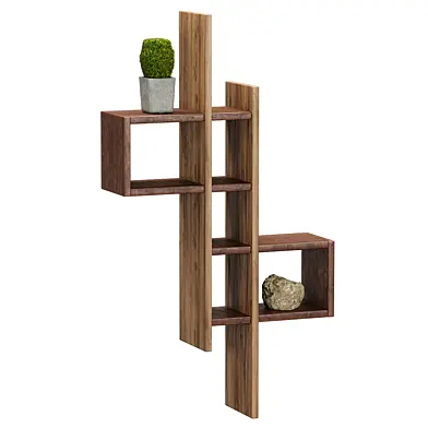 Modern Wooden Wall Shelf