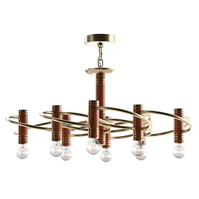 Mid-Century Chandelier By Gaetano Sciolari