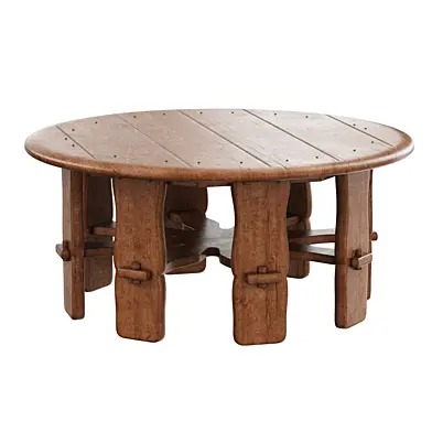1940s Brown Saltman Oak Coffee Table
