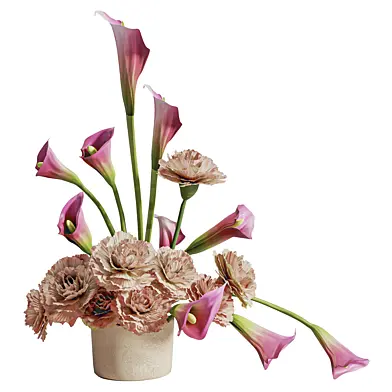 Flower In Vase Set 016