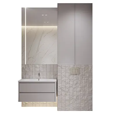 Bathroom furniture set