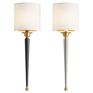 Classic Black and Brass Wall Sconce
