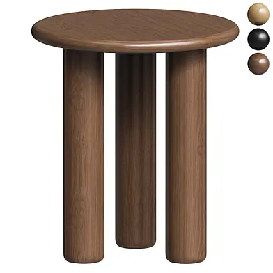 Round Didi Oak Side Table