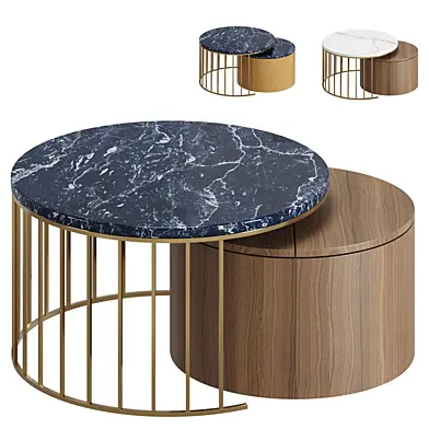 Round Marble Top Coffee Table