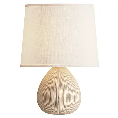 Textured ceramic table lamp