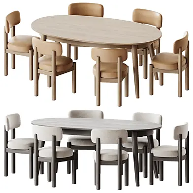 NordicBlueprints table and Camille Dining Chairs