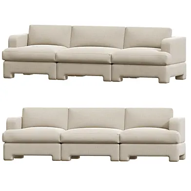 Jolie 3 Piece Modular Sofa