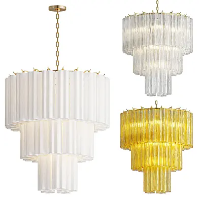Murano Chandelier  52 tubes  Transparent