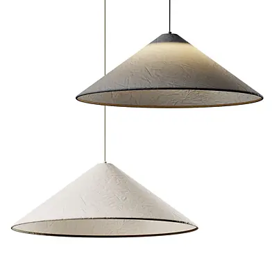 Siya - collapsible oversized linen lampshade