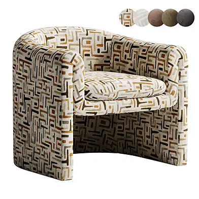 Willow Jacquard Sculptural Chair