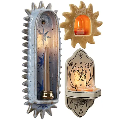 Ceramic candle holder set1