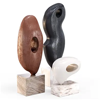 Westelm, Alba Wood Sculptural Objects