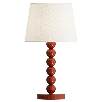 Pearl Orb Table Lamp Rust