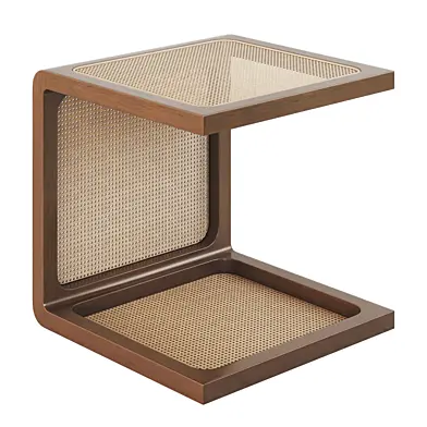 Scandinavian bamboo coffee table