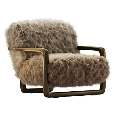 Ren Grey Sheepskin Accent Chair