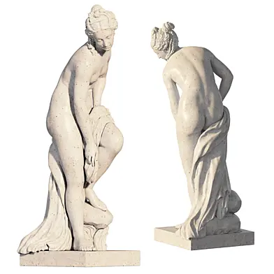 Statue Venus emerging from the bath
