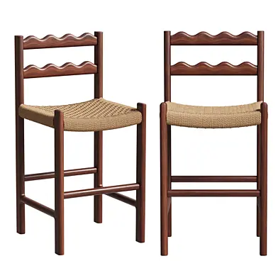 Ionian Scalloped Counter Stool