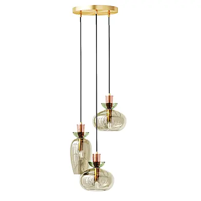Nyra pendant lamp made of colored glass