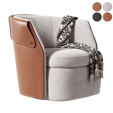 Flexform OZZY Armchair  Swivel Lounge Chair