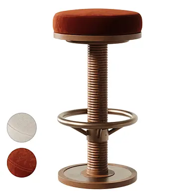 Bryden Counter Stool Velvet Oak Bar Stool