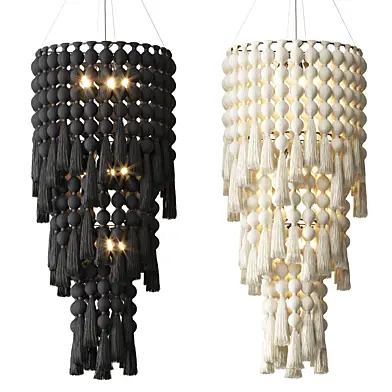 The Nomad Cotton Chandelier Black XL