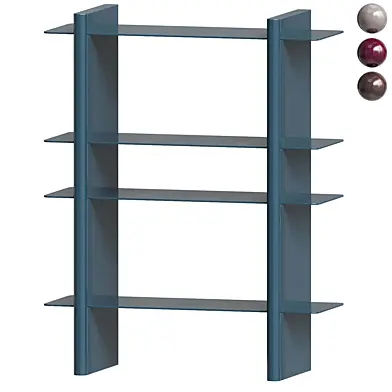 Shelf with Rami metal elements