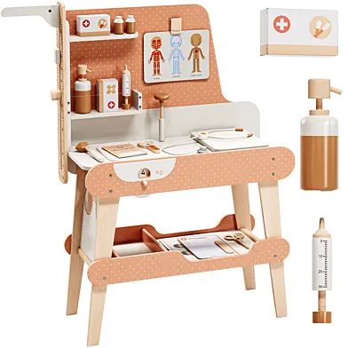 Doctor Play Set Wooden Toy for Children