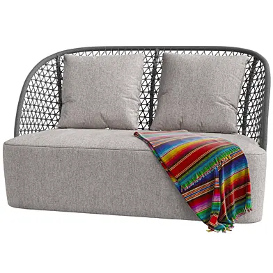 Bizzotto Cuyen Charcoal sofa