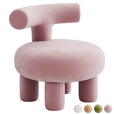 Armless Wool Chair